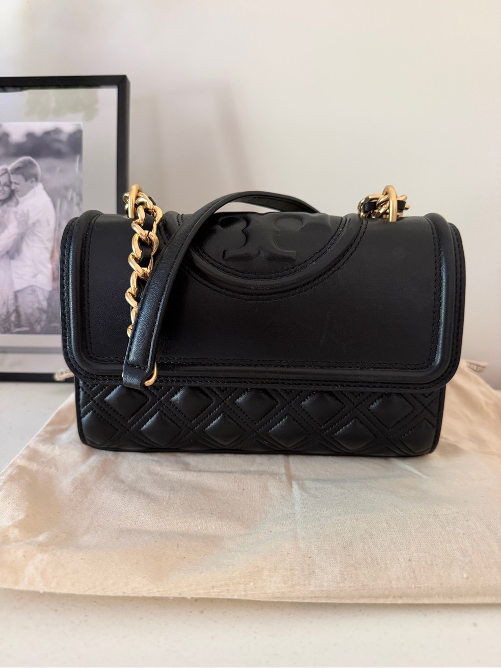 Tory Burch Fleming Crossbody Shoulder Bag Gold Chain Quiet Luxury Fall Staple